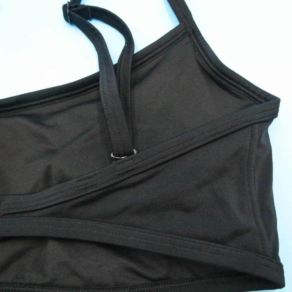 Victorias Secret Medium - DD Black Bikini Top Padded Spaghetti Swimwear Beach VS